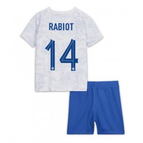 Francie Adrien Rabiot #14 Dětské Venkovní dres komplet MS 2022 Krátký Rukáv (+ trenýrky)